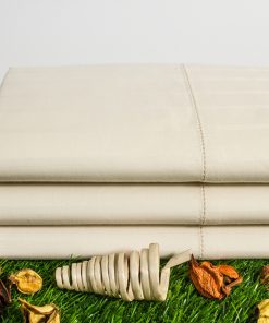 Stripe Sateen Organic Flat Sheet