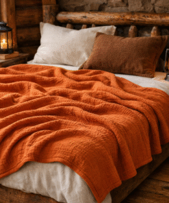 Organic Cotton Muslin Blanket